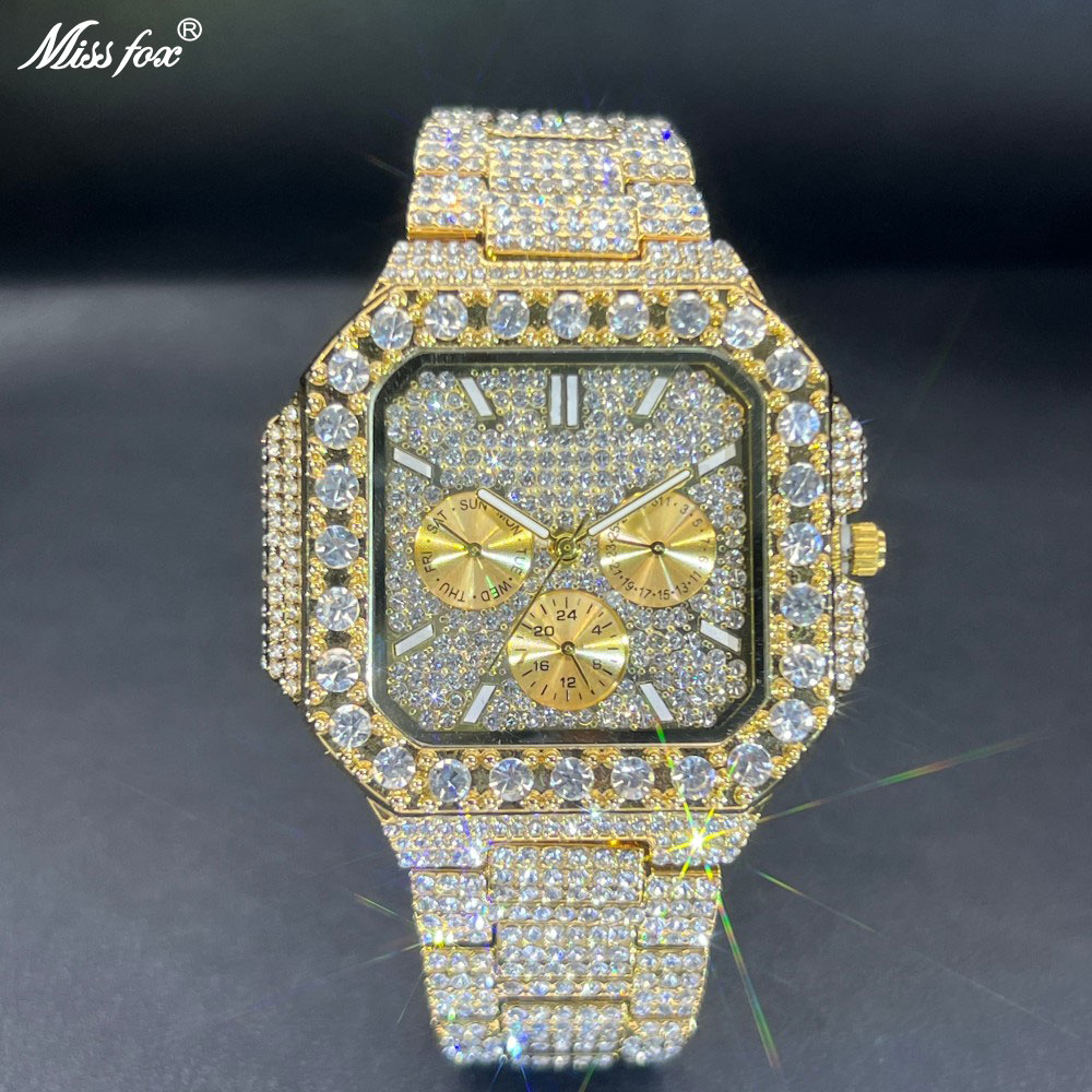 Luxury Watch Iceberg - MISSFOX Luxury Diamond Watch for Men