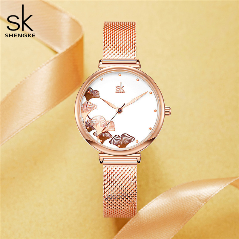 Luxury Watch Gift For Her - Luxury Women's Ginkgo Leaf Watch Elegant