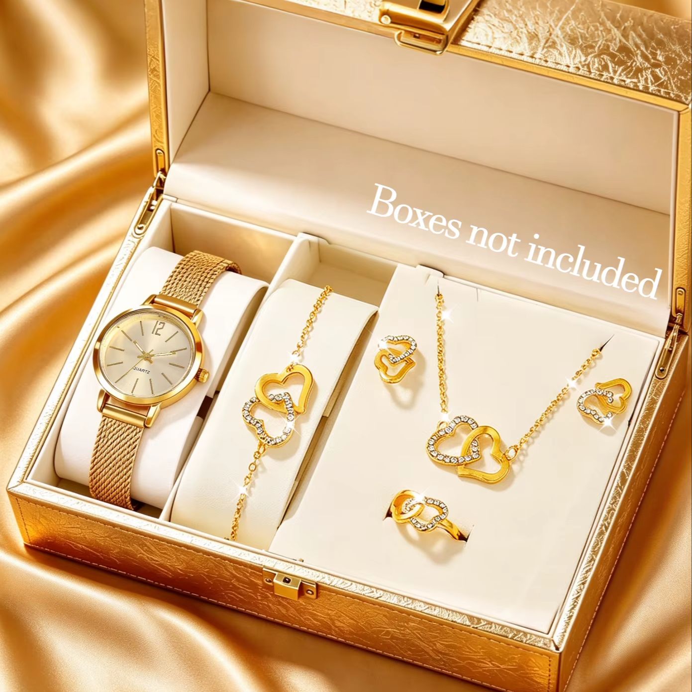 6-Piece Set of Light Luxury Mi - Luxury Watch Gift For Her 评论和价格