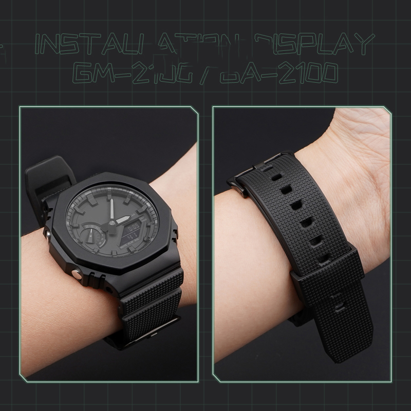 NEW Rubber Watch Strap for Cas - Casio Watch G-Shock Ga-2100 评论和价格