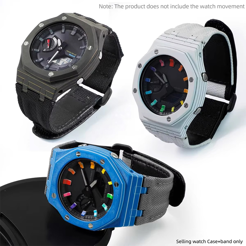 GA2100 GM2100 Mod Kit Carbon F - Casio Watch G-Shock Ga-2100 评论和价格
