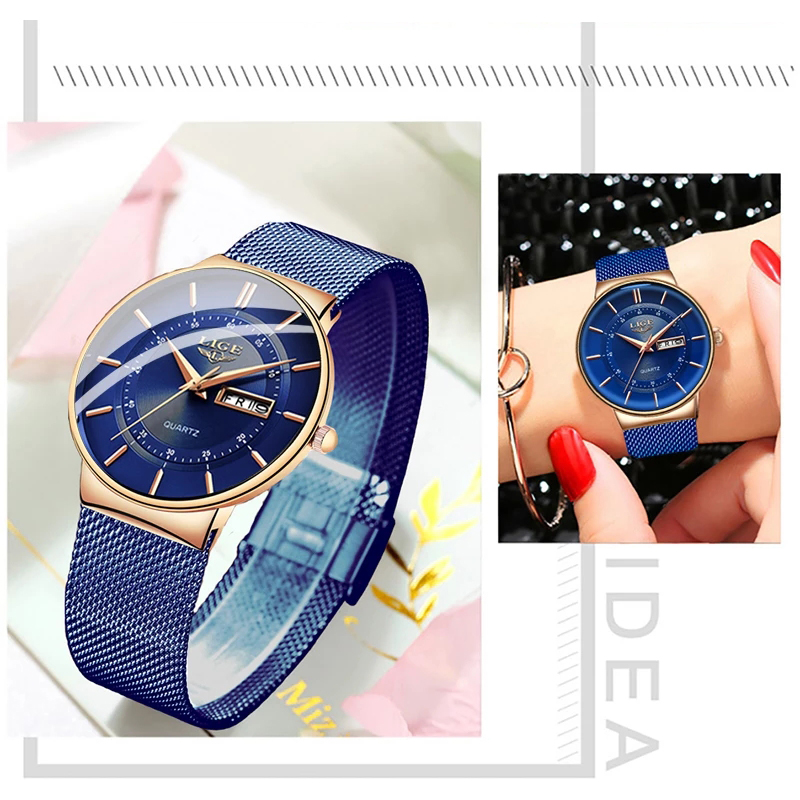 Women Watches LIGE Top Brand L - Luxury Watch Top 10 评论和价格