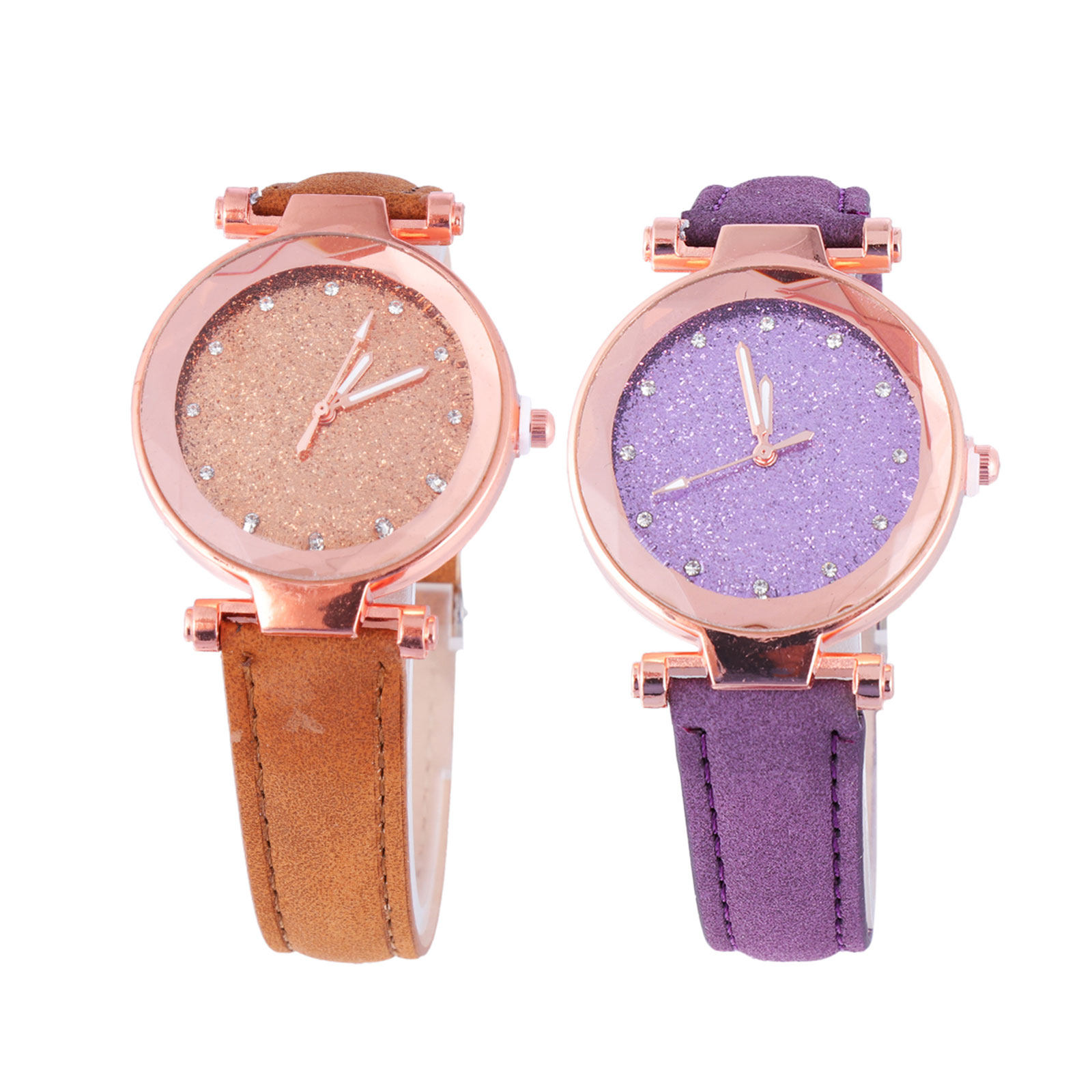 2Pcs Women Quartz Watch Design - Luxury Watch Gift For Her 评论和价格