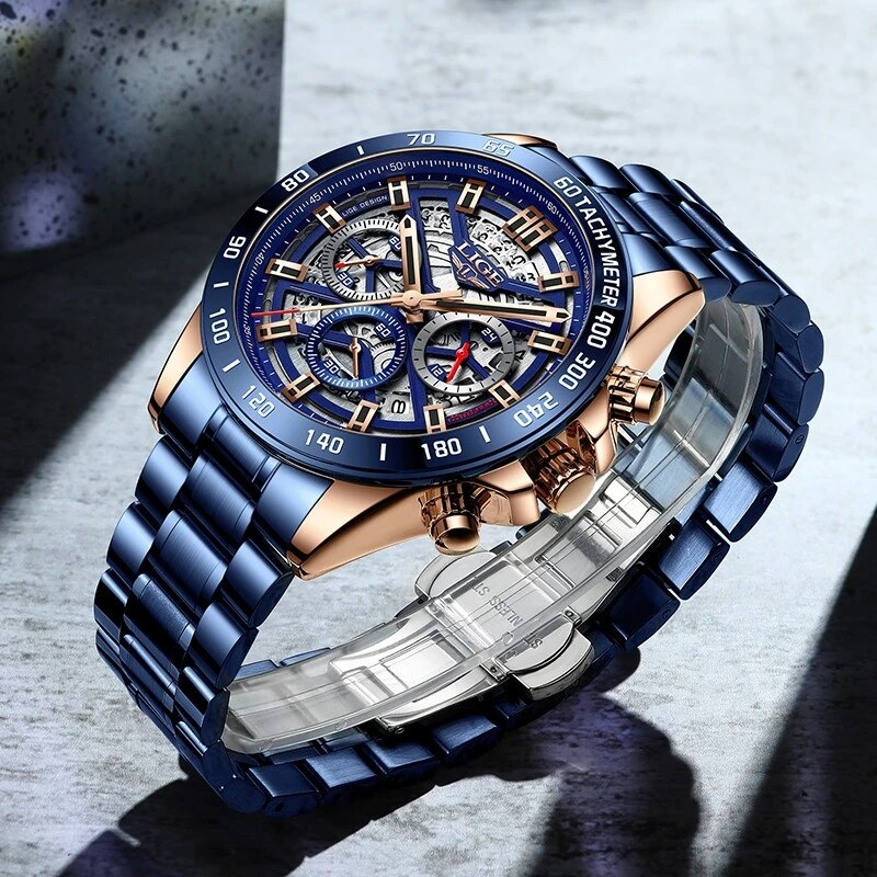 LIGE 2024 New Men Watch Top Br - Luxury Watch Maker 评论和价格