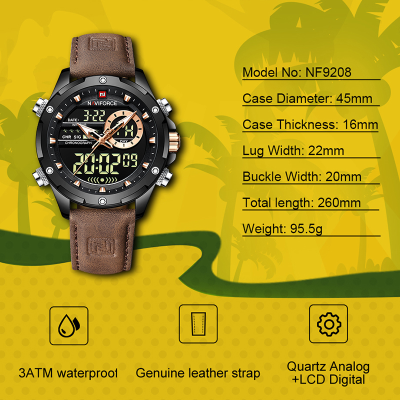New NAVIFORCE Men Watches Quar - Luxury Watch Magazine 评论和价格